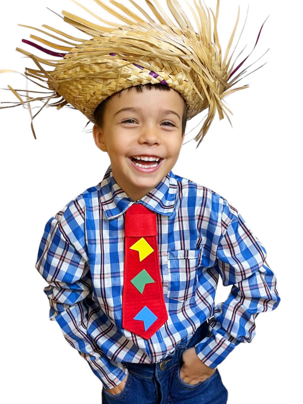 Camisa Xadrez Infantil Festa Junina Caipira Quadrilha Azul | Shopee Brasil