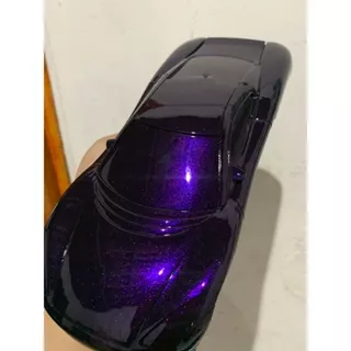 Tinta automotiva poliester Deep violet pearl(violeta profundo) base+efeito 450ml