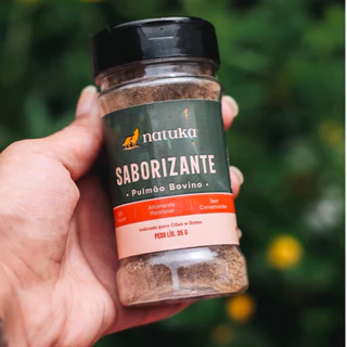 Saborizante Natural Pet Pulmão Bovino para Ração de Cachorro e Gato - Natuka