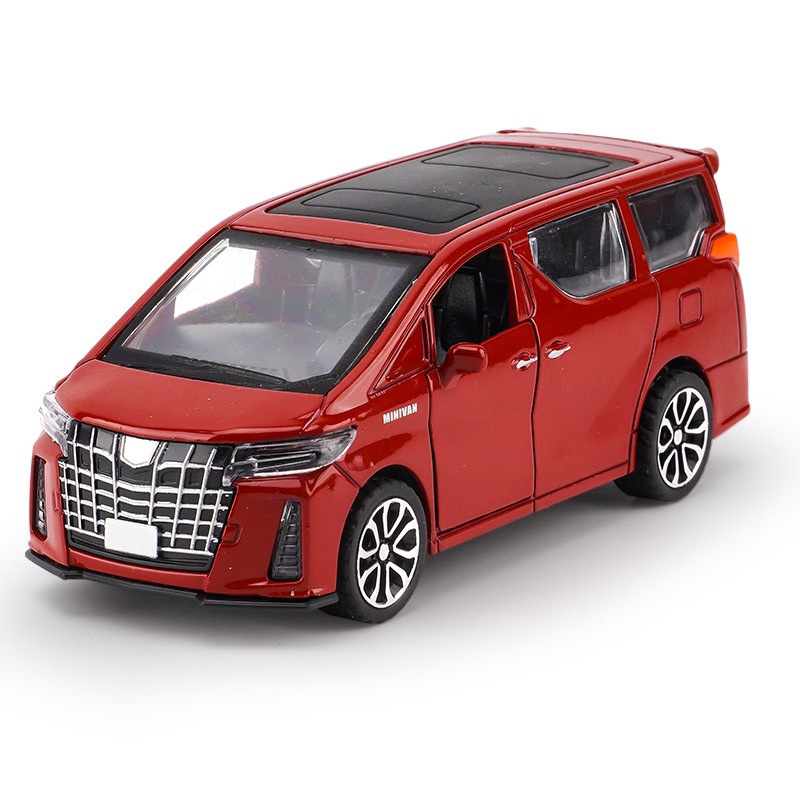 Carro Miniatura Toyota Alphard Com Fricção Abre Porta e Bagageiro