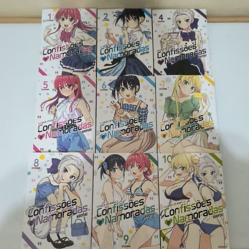 Confissões e Namoradas - Kanojo Mo Kanojo volumes 01, 02, 04, 05, 06, 07, 08, 09, 10 e 12 Mangás Em Português - Novo, Panini Comics