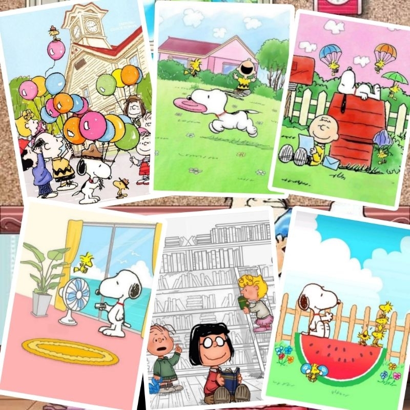Papel de Carta Snoopy 8 (6 papéis) | Shopee Brasil