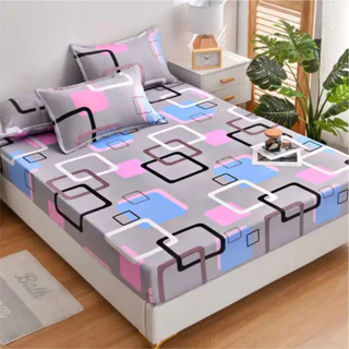Lençol Casal Kit 3 Peças Estampado Com Elástico Linha Premium