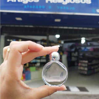 Kit 12 Porta Água Benta de vidro para personalizar - 5,5 cm