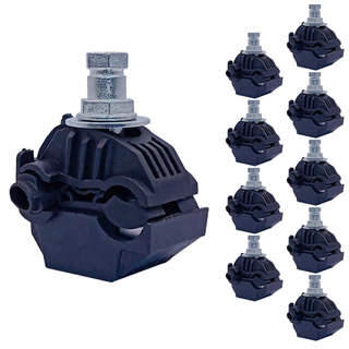 10 Conector Cdp Perfurante 16-95mm Derivação 1,5-10mm Emenda Morcego Piranha Vampiro