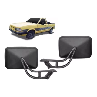 Par De Retrovisor Externo Pampa Todas Reversível Fixo Serve Nos Dois Lados