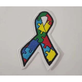 Patch termocolante Fita Autismo Bordado