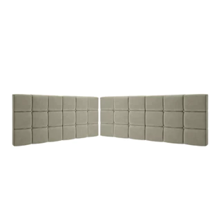 JOGO CABECEIRA L PAREDE CAMA KING 2,00X1,90 CONFORTO DUBAI
