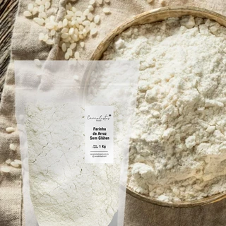 Farinha de Arroz Sem Glúten Branca ou Integral (500g ~ 3 Kg) Cerealistas Brasil
