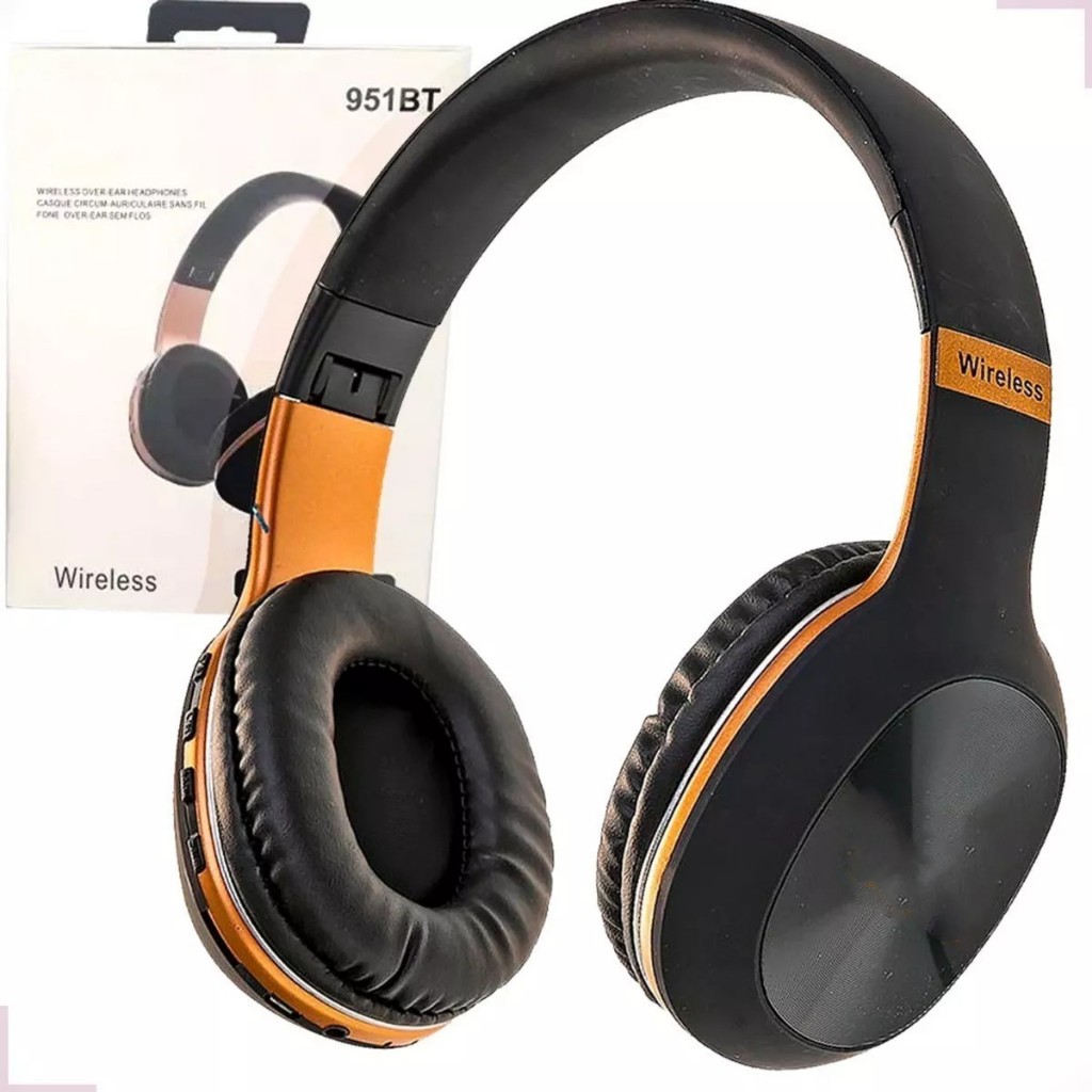 Fone De Ouvido 951 Headphone Rádio Fm Mp3 Sd Bluetooth Wireless ...