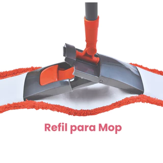 Refil Mop Flat Microfibra Rodo Vassoura esfregão retrátil tira pó e limpa pisos