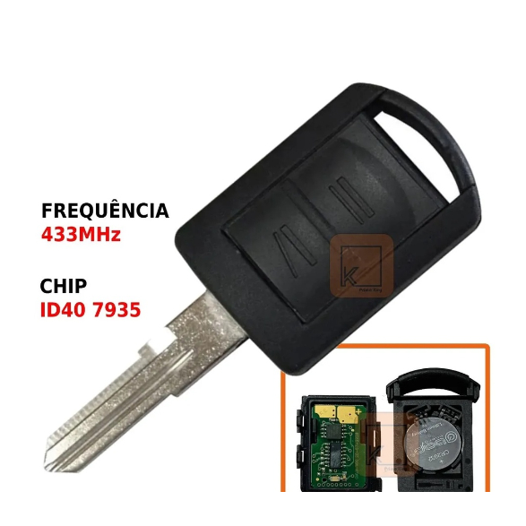 Chave Meriva - Corsa Hatch C/ Chip E Telecomando Original | Shopee Brasil