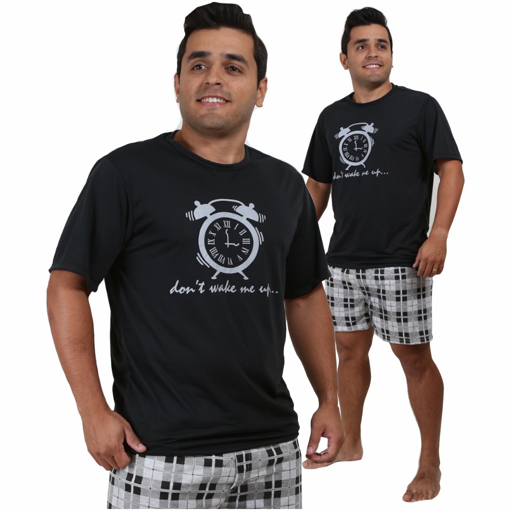 Pijama Masculino Personagem Curto Verão Adulto Manga Curta e Short Curto - Pérola Pijamas em Oferta na Shopee