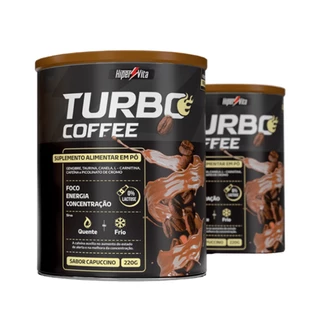 Suplemento Pré Treino Energético Turbo Coffee Foco Energia Concentração Sabor Delicioso Zero Lactose