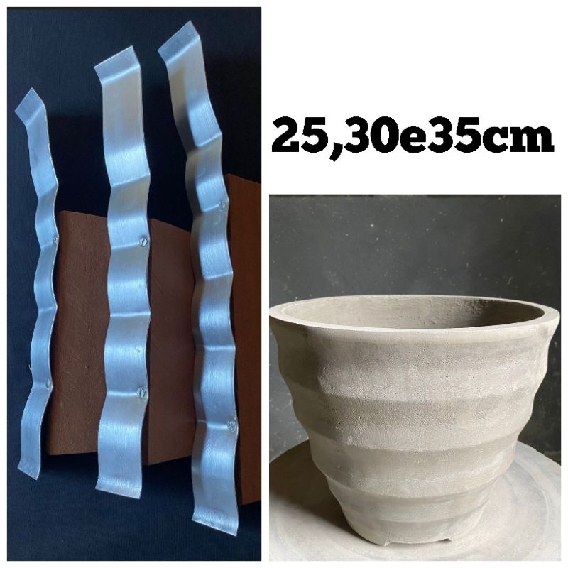 (Kit n66) 3 gabaritos para fazer vaso de cimento (destro) | Shopee Brasil