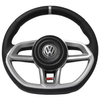 Volante Esportivo Gti Prata Para Gol Parati Saveiro Santana Golf Polo Cordoba Bora G2 G3 G4