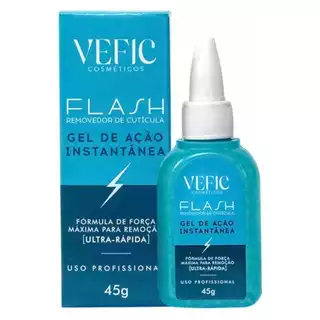 Removedor de Cutícula Flash 45gr Vefic Remove na hora sem Alicate