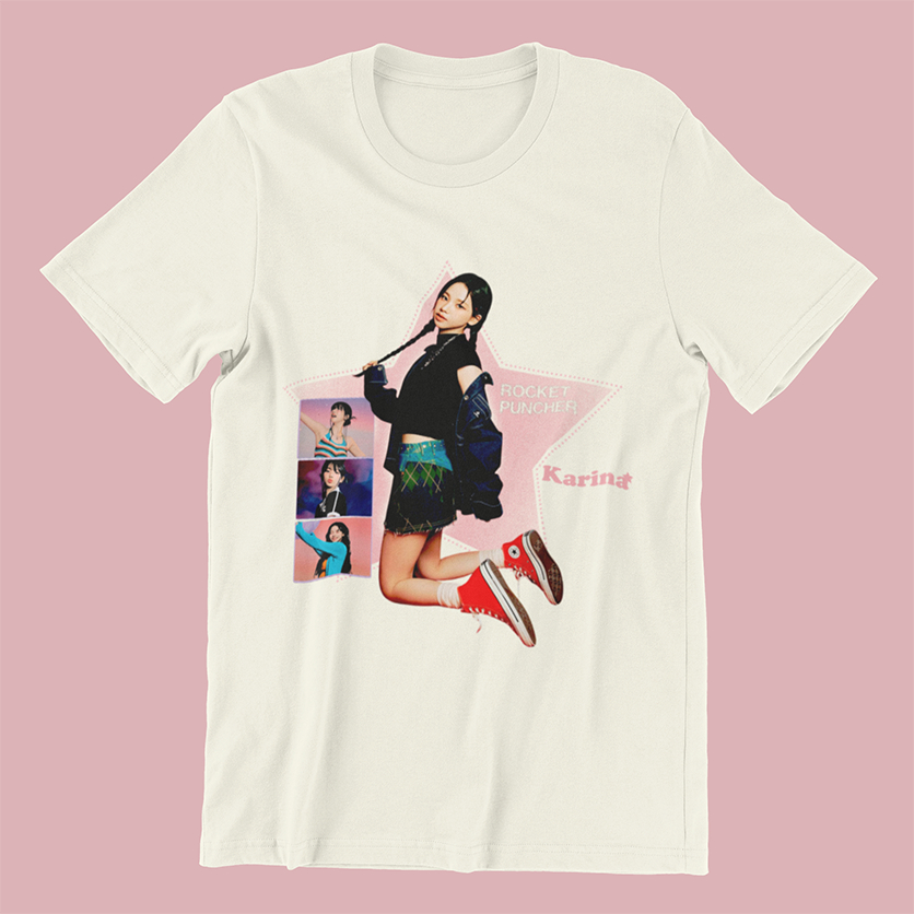 Camiseta AESPA Karina - 100% algodão | Shopee Brasil