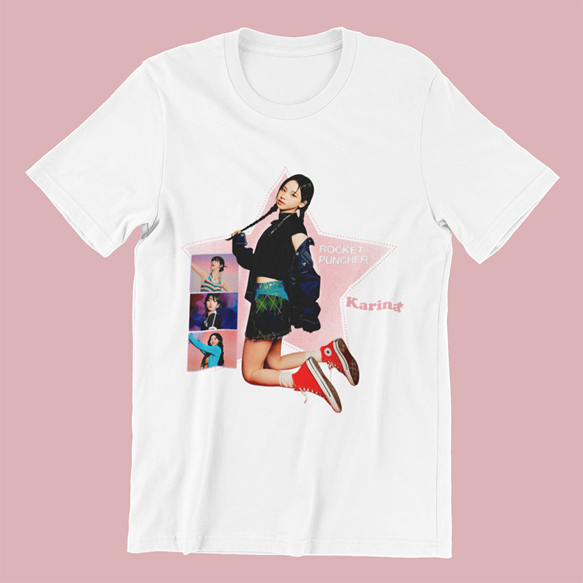 Camiseta AESPA Karina - 100% algodão | Shopee Brasil