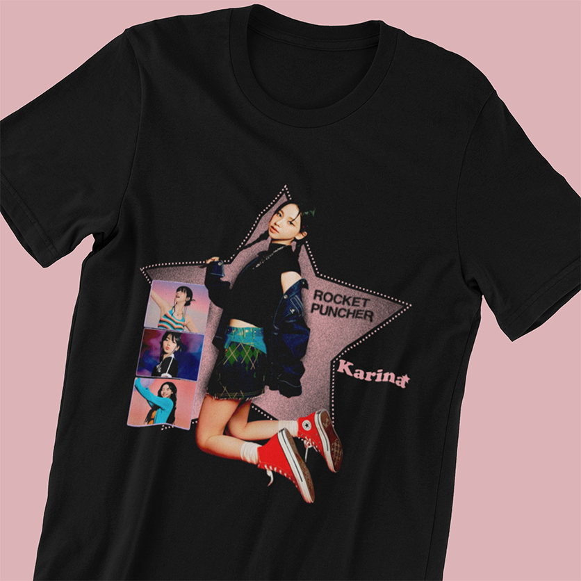 Camiseta AESPA Karina - 100% algodão | Shopee Brasil