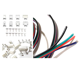 Kit Plug Conector JST XH 2.54mm + 8 M de Cabo 22AWG (2M de 4 Vias) / Arduino / 3D / CNC / Laser