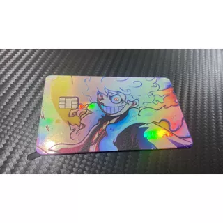 Adesivo Holográfico para cartão de crédito tema: One Piece, Luffy