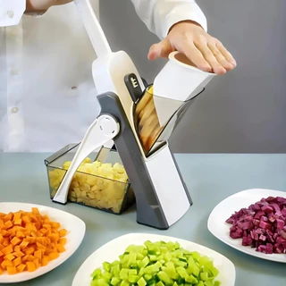 Multi Cortador Manual de Legumes e Verduras Fatiador 5 Funções Para Cortar Batata , Vegetais, Frutas e Verduras.