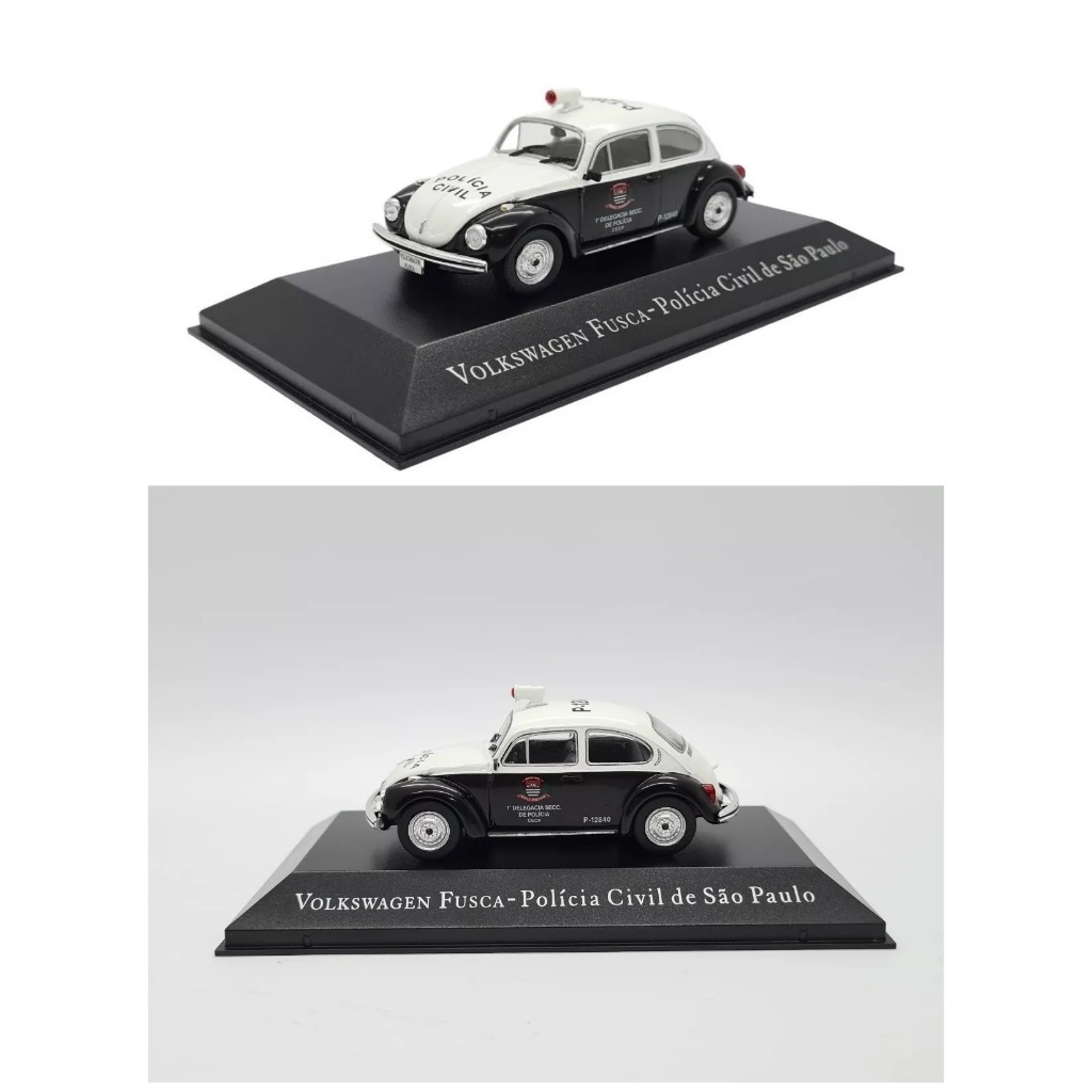 MINIATURA - ESCALA 1:43 - VEÍCULOS DE SERVIÇO DO BRASIL - FUSCA