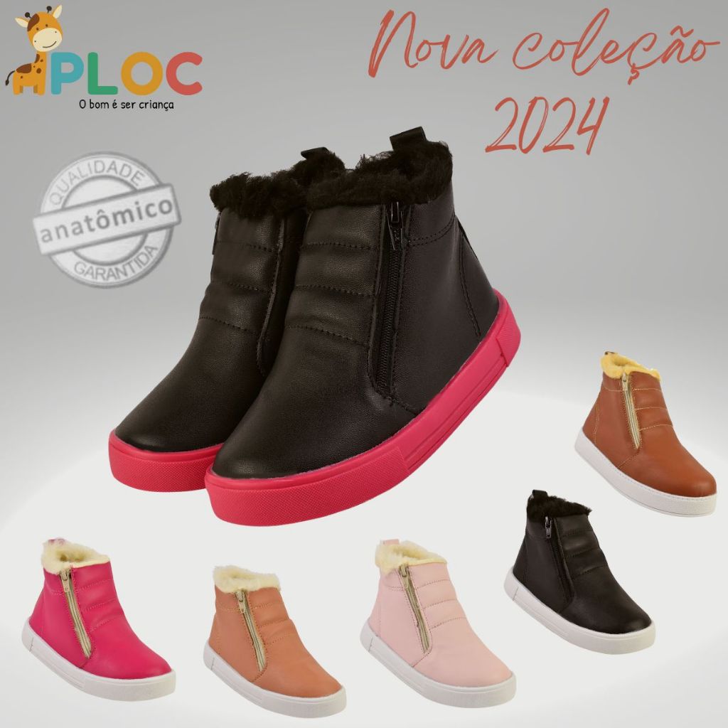 Bota quentinha fashion infantil