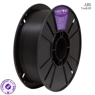 Filamento ABS Preto 1kg 1,75mm para Impressora 3D FDM - Voolt3D Oficial