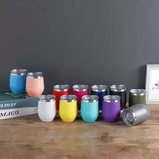 Copo Térmico 360ML Inox Com Tampa Acrílica