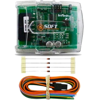 Modulo Subida Vidro Elétrico 4 Portas Universal Soft Infinity 2.0 Antiesmagamento Teto Solar Cortina