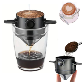 Mini coador filtro de café individual lavável portátil reutilizável chá