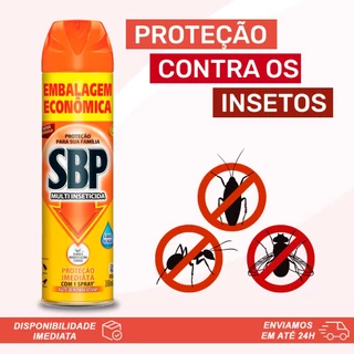 Inseticida SBP Proteção 12 Horas Elimina Mosquito Dengue Zika Chikungunya Baratas Moscas Formigas 380ml