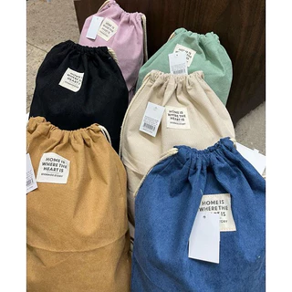 Bolsa Mochila Saco Lona Feminina Cordao Resistente Academia
