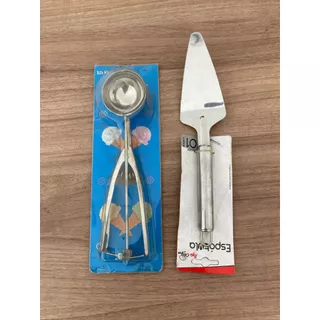 Kit de Espatula para Sorvete e Espatula Para Cortar Bolo - 2 un