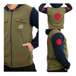 Blusa de moletom infantil com ziper Naruto Kakashi Traje ULTIMAS PECAS Promocao