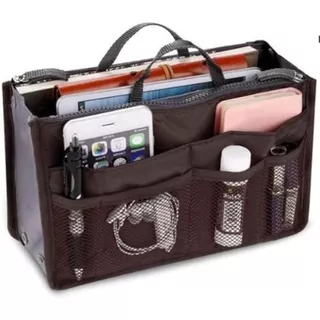 Bolsa Necessaire de Mão Cosmética de Viagem Com Zíper Duplo Portátil, Multifuncional, Armazenamento Organizador para Mulheres