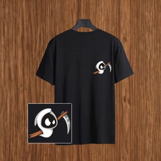 Camisa Camiseta Masculina Basica Fantasma Foice Desenho Blusa Streetwear 100% algodão