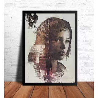 Quadro Placas Decorativas Poster geek The Last Of Us Arte Poster Games c/moldura