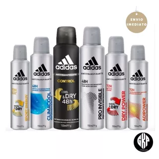 KIT 02 UNIDADES Desodorante AdiPower Aerosol Masculino