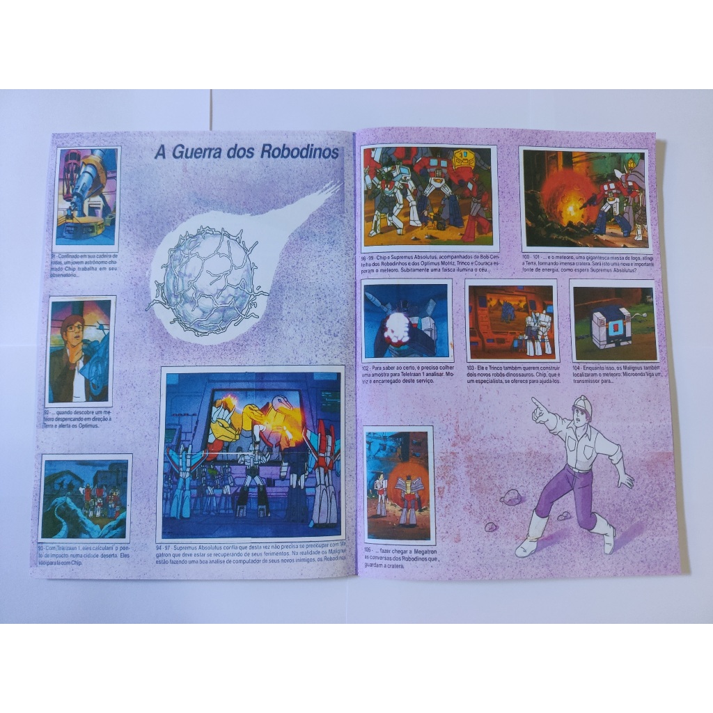 Álbum Transformers 1986 - Cedibra | Shopee Brasil