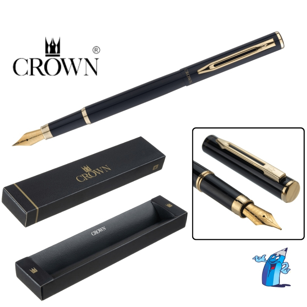 CANETA CROWN TINTEIRO CAPRICCI METAL