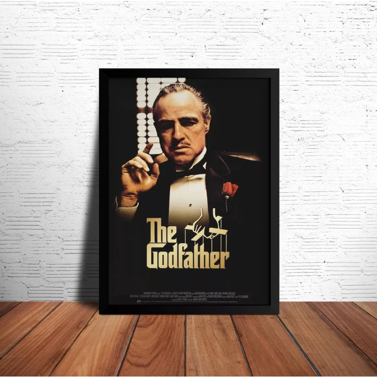 Quadro Placas Decorativas Poster geek The Godfather O Poderoso Chefão ...