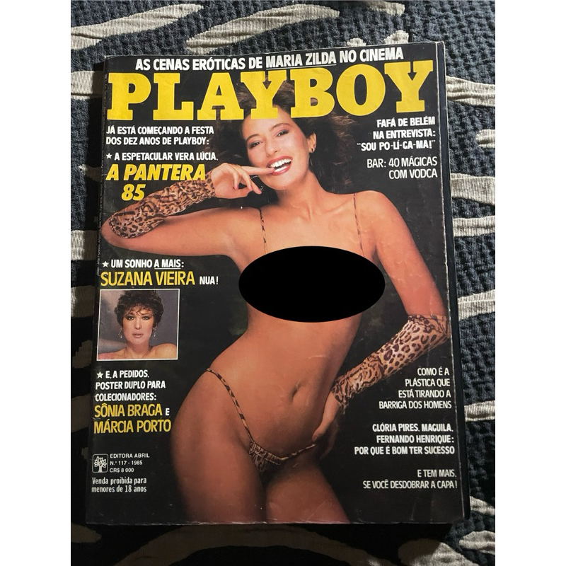 Revista Playboy 85 Vera Lúcia Suzana Vieira poster Sônia Braga Márcia