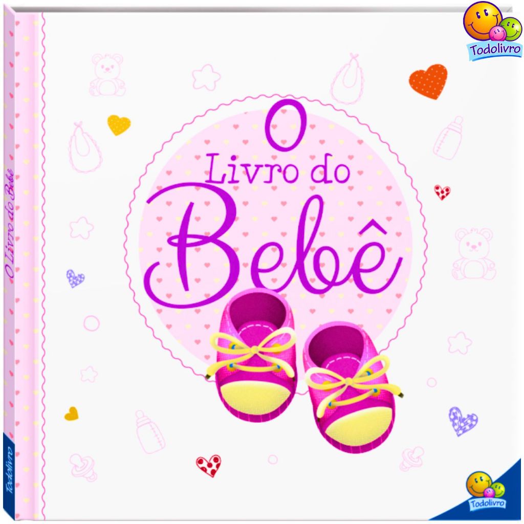 Álbum Livro do Bebê Recordações Primeiros Meses do Neném Lindo Album ...