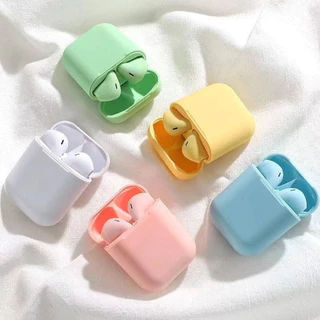 Fone de Ouvido i12 Macaron Tws Bluetooth 5.0 Com Microfone Para IOS Android Recarregável Sem Fio Com Touch