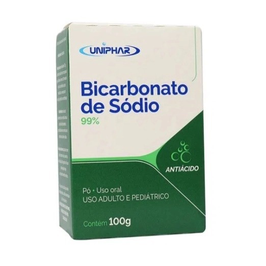 BICARBONATO DE SÓDIO CAIXA COM 100 GR UNIPHAR | Shopee Brasil