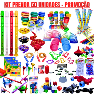 Kit 50 Prenda Festa Junina Julina Lembrancinha Aniversário Brinquedos Doação Criança Promoção