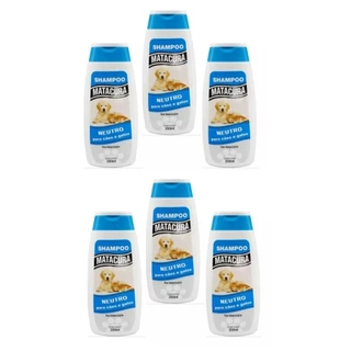 Kit 6 Shampoo Matacura Neutro para Cães e Gatos 200 ml